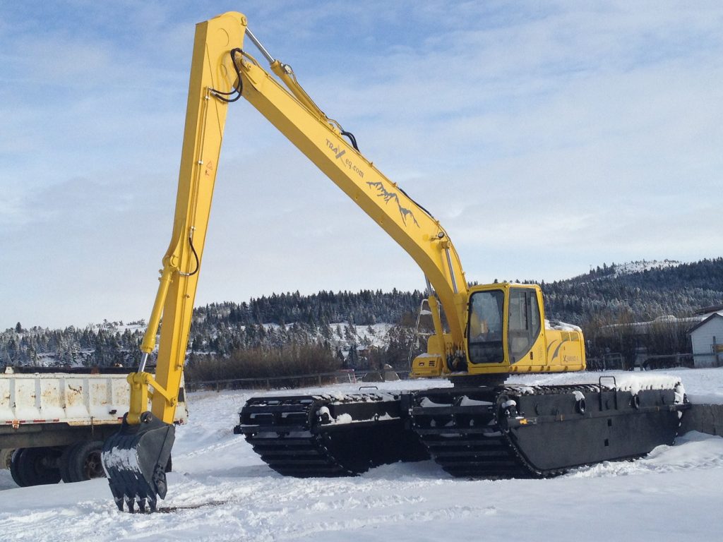 Alberta entrepreneur: Trax amphibious excavator, one of the first branded machines brought into Canada specifically for work in the north