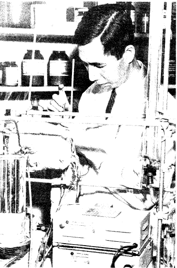 A Research Council of Alberta conducts microbiology research related to coal and petroleum. C. 1950s.