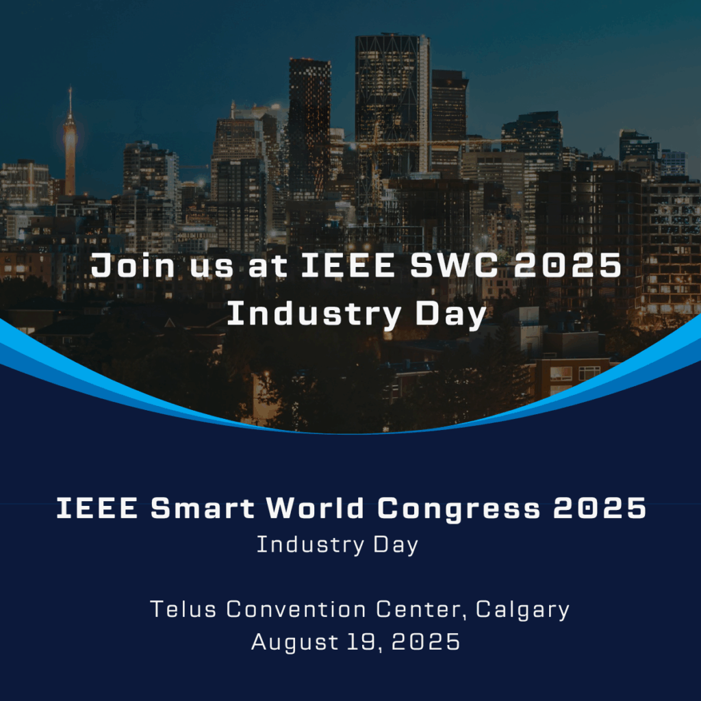 promo poster for 2025 IEEE Smart World Congress Industry Day