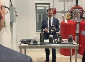 Neil Yaremchuk describes the process for creating carbon fibre using Alberta oils sands